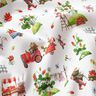 Cotton Poplin Strawberry harvest Digital Print – white,  thumbnail number 2
