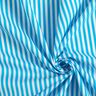 Cotton Poplin narrow stripes – turquoise/white,  thumbnail number 3