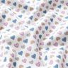 Cotton Poplin Sweet hearts – white/pastel violet,  thumbnail number 2