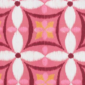 Decor Fabric Canvas Embroidery look large – pink/ivory, 
