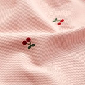 Baby Cord Cherries &ndash; light pink, 