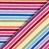 Cotton Jersey Rainbow Stripes – white/colour mix,  thumbnail number 4
