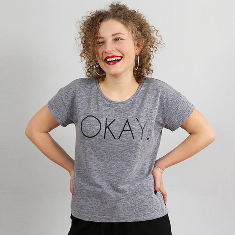 FRAU TINA – casual basic top with short sleeves, Studio Schnittreif | XS - XXL,  image number 3