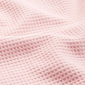 Towelling Fabric/Waffle Piqué Plain – rosé, 