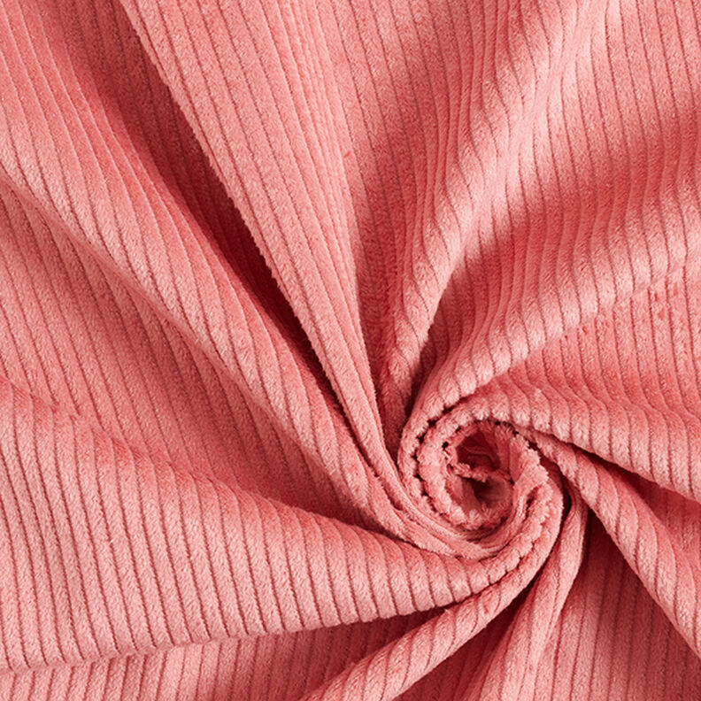 Chunky Corduroy pre-washed Plain – dark dusky pink,  image number 1