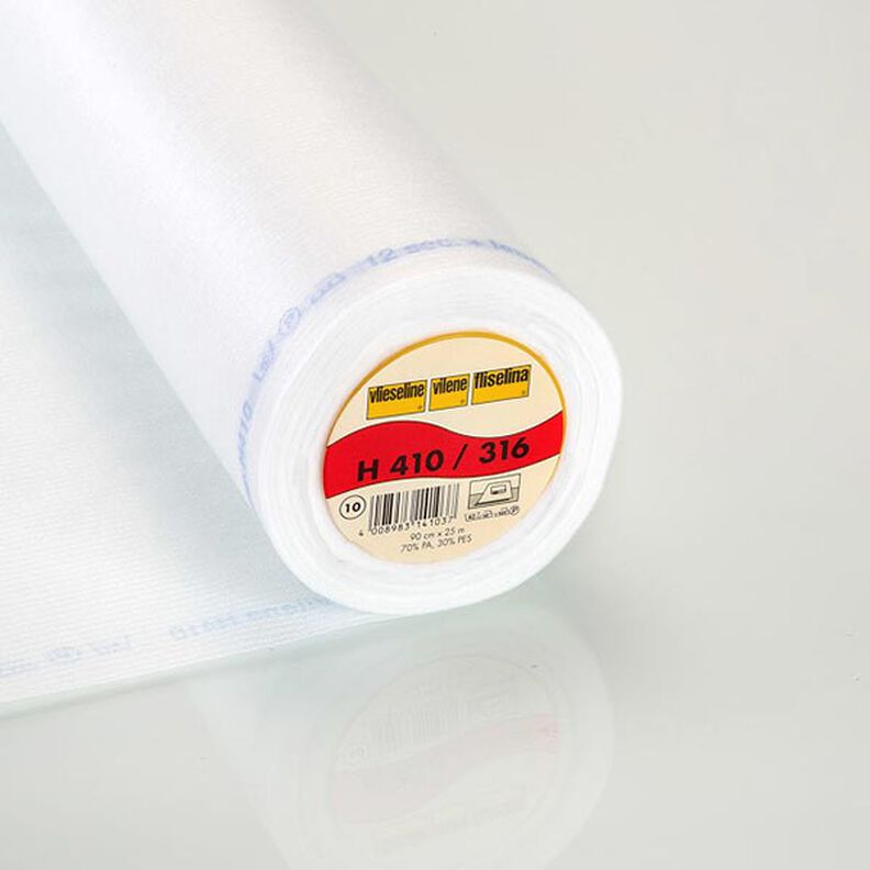 H 410 Fusible Interlining | Vilene – white,  image number 1