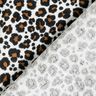 Double Gauze/Muslin Leopard Print – white/black,  thumbnail number 4