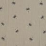Double Gauze/Muslin embroidered ginkgo – light grey,  thumbnail number 1