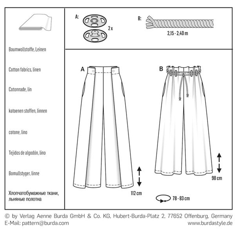 Pants, Burda 6544,  image number 6