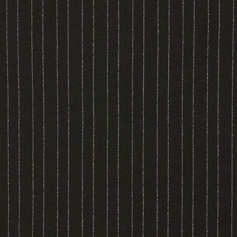 pinstripe lurex Romanit jersey – black,  image number 1