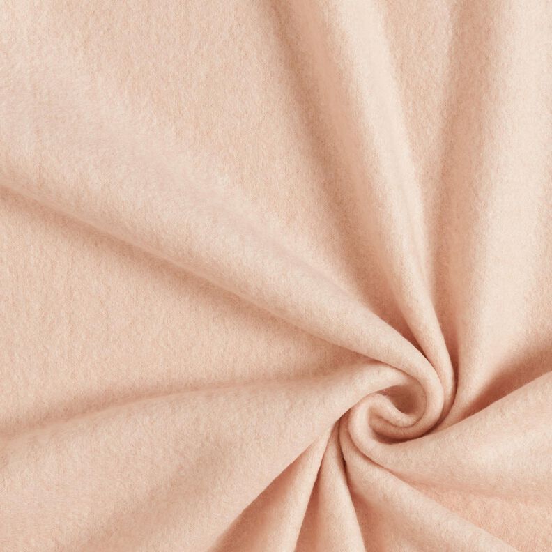 Mohair blend plain fleece fabric – rosé,  image number 1