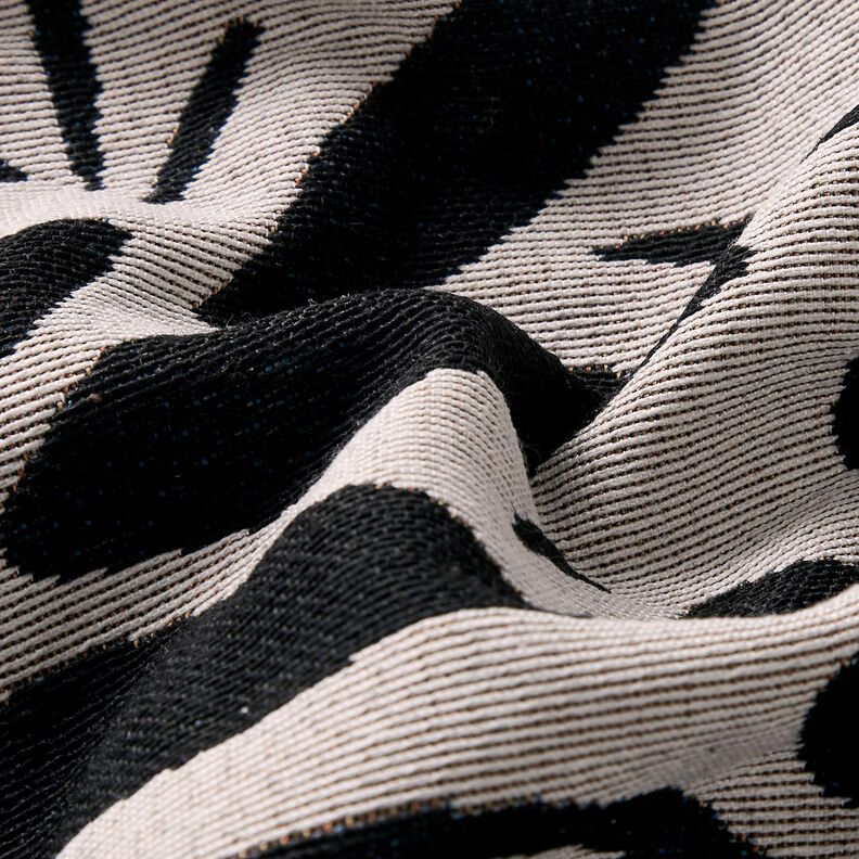 Decor Fabric Tapestry Fabric Abstract Plants – light beige/black,  image number 2