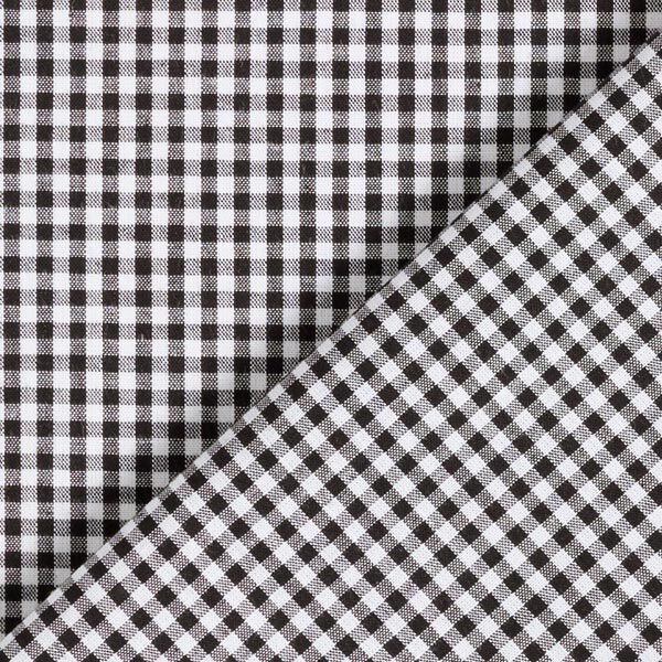 Cotton Poplin Small Gingham, yarn-dyed – black/white,  image number 6