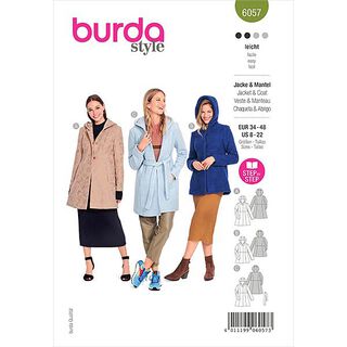 Coat, Burda 6057 | 34-48, 