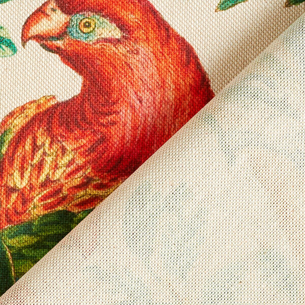 Digital print decorative fabric Parrots – natural,  image number 4