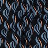 Stretch viscose abstract waves – blue-black/light wash denim blue,  thumbnail number 2