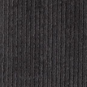 cable knit faux fur – black, 