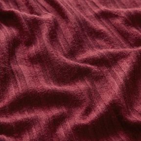 Plain ribbed knit – burgundy, 