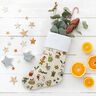 Decor Fabric Half Panama wintry sketches – natural/pine,  thumbnail number 8