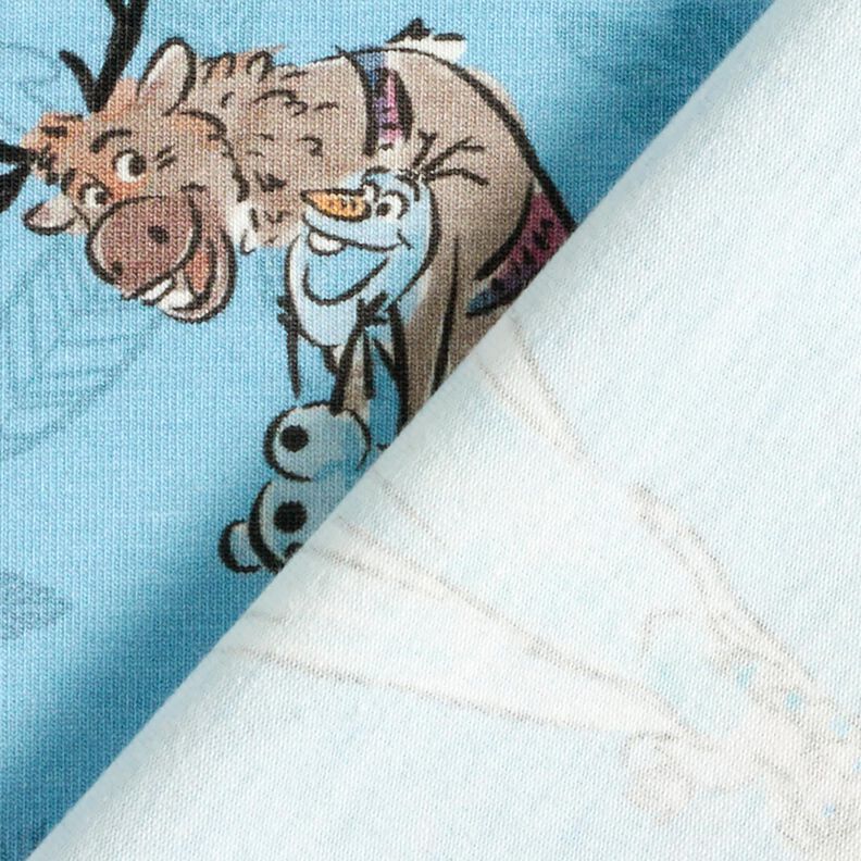 Cotton Jersey Ice Queen in the Forest | Disney – light blue,  image number 4