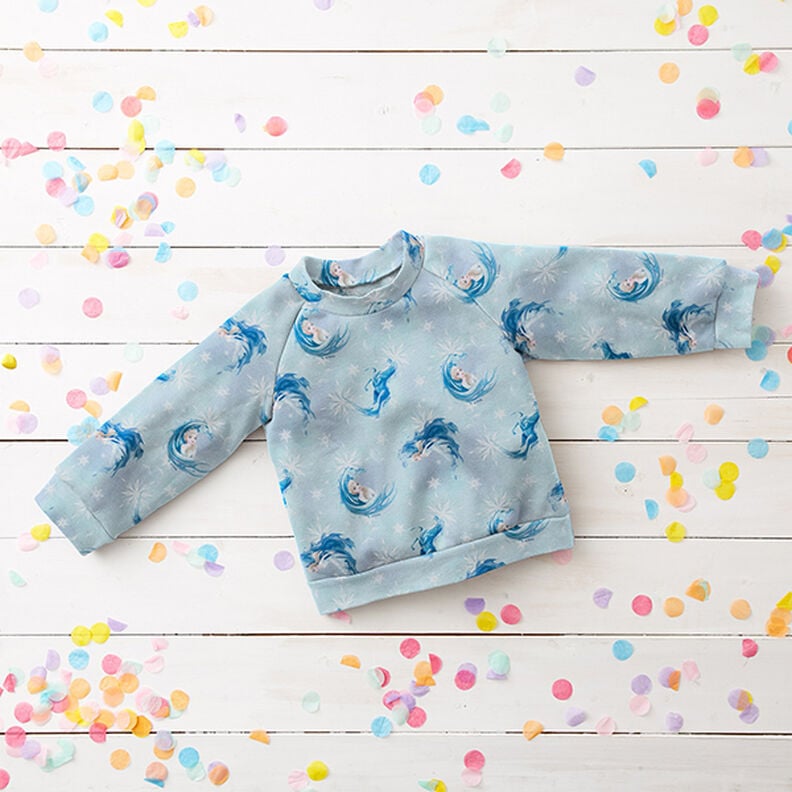 Brushed Sweatshirt Fabric Frozen 2 | Disney – baby blue,  image number 7