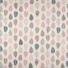 Decor Fabric Half Panama Retro Leaves – light dusky pink/natural,  thumbnail number 1