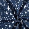 Cotton Poplin small Christmas trees – navy blue/white,  thumbnail number 3
