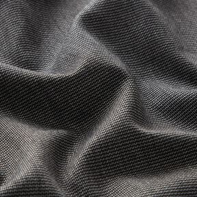 Trouser fabric stretch zig-zag – silver grey/black, 