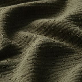 Double Gauze/Muslin dobby – khaki, 
