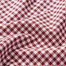 Cotton small gingham check – dark red/white,  thumbnail number 2
