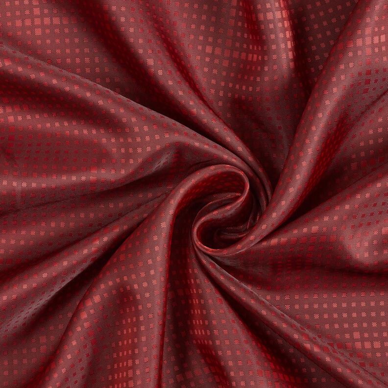 Lining Fabric Jacquard irregular boxes – carmine,  image number 3