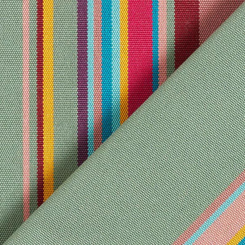 Outdoor Fabric Canvas Colourful Stripes – dark dusky pink,  image number 5