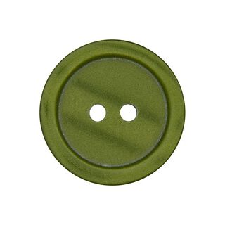 Basic 2-Hole Plastic Button - olive, 