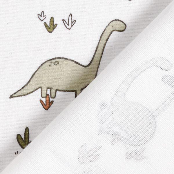 Cotton Flannel Dinosaurs – offwhite,  image number 5