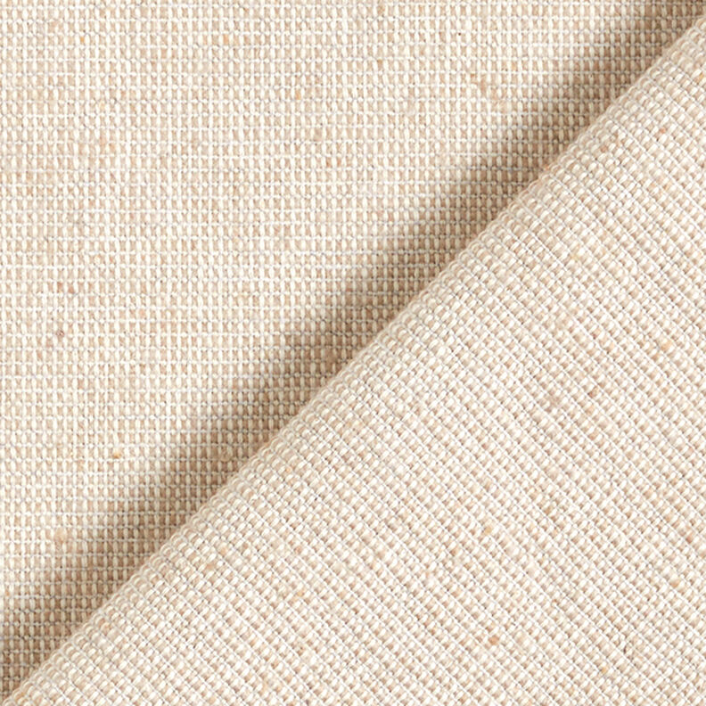 Decor Fabric Half Panama Ribbed Recycelt Cotton – beige,  image number 3