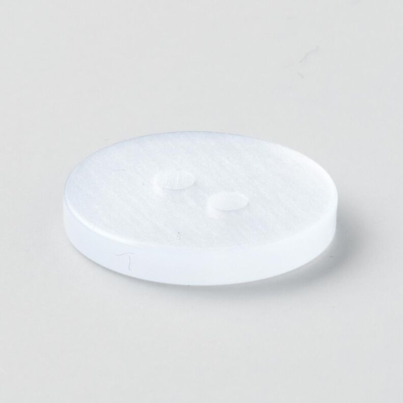 2-hole button shiny [Ø 15 mm] – white,  image number 3