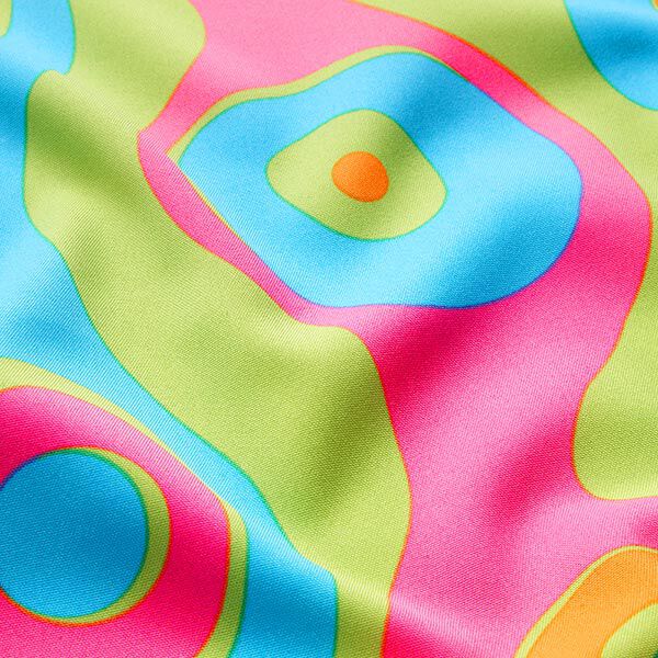 psychedelic carnival fabric – apple green,  image number 2