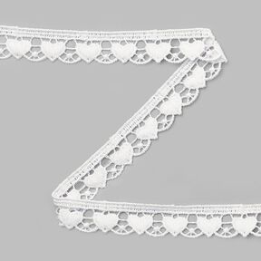 Hearts Guipure Lace - off-white, 