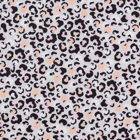 Softshell Leopard print – misty grey, 