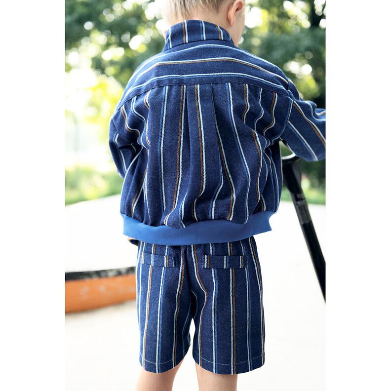 Denim Woven stripes | Poppy Fabrics – indigo,  image number 5