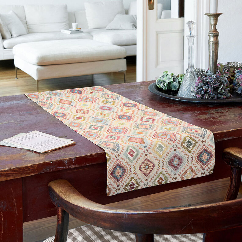 Decor Fabric Jacquard Indian carpet – light beige,  image number 9