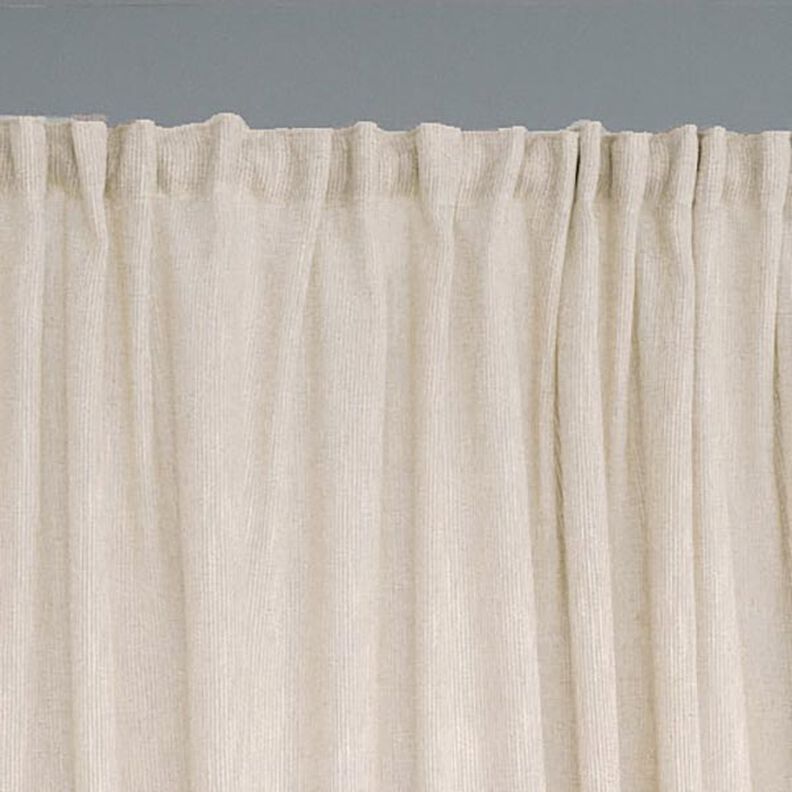 Curtain Fabric Woven Texture 300 cm – light beige,  image number 7