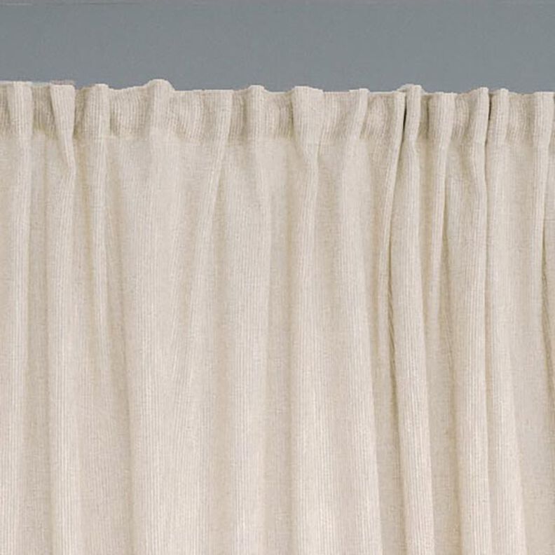 Curtain Fabric Woven Texture 300 cm – light beige,  image number 7