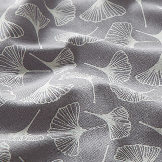 Cotton Cretonne Ginkgo – grey, 