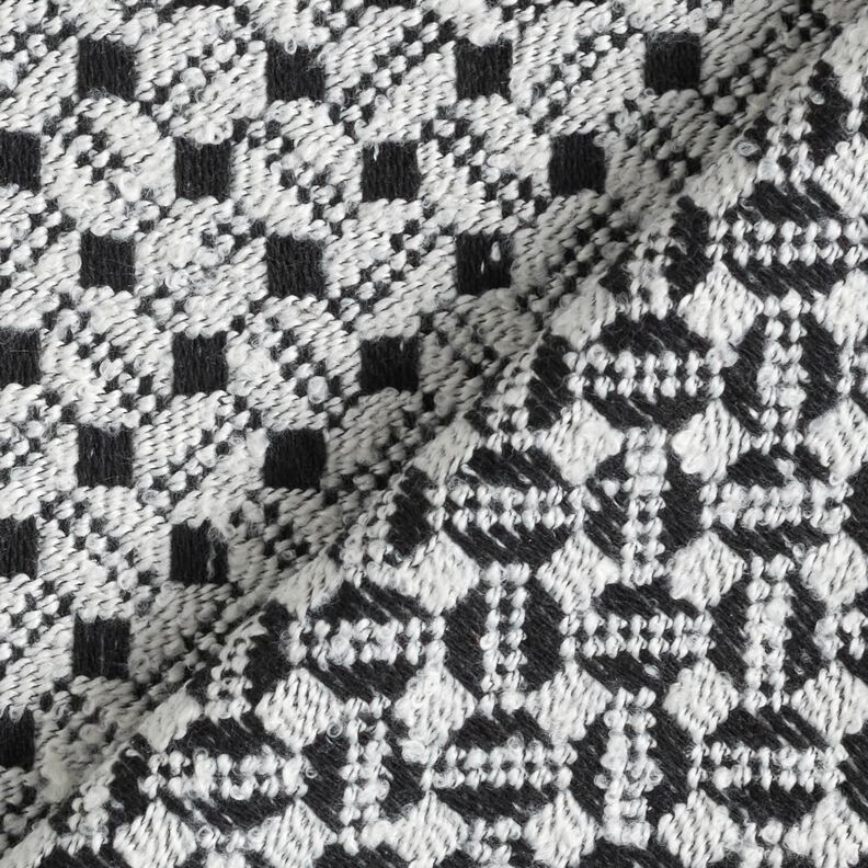 Boxes Coating Fabric – white/black,  image number 5