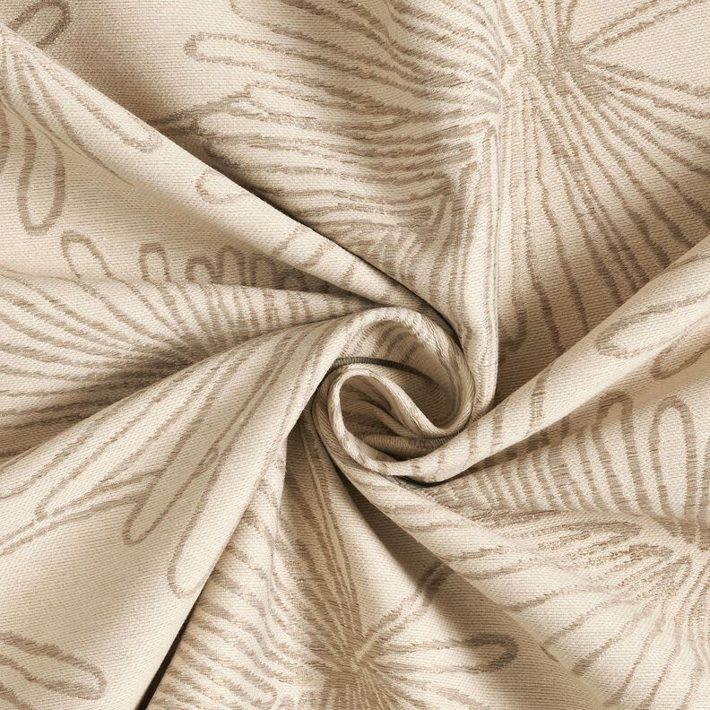 Decor Fabric Jacquard Leaf contours – natural, image number 3