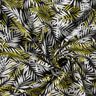 Palm leaves viscose blend – black/yellow olive,  thumbnail number 3