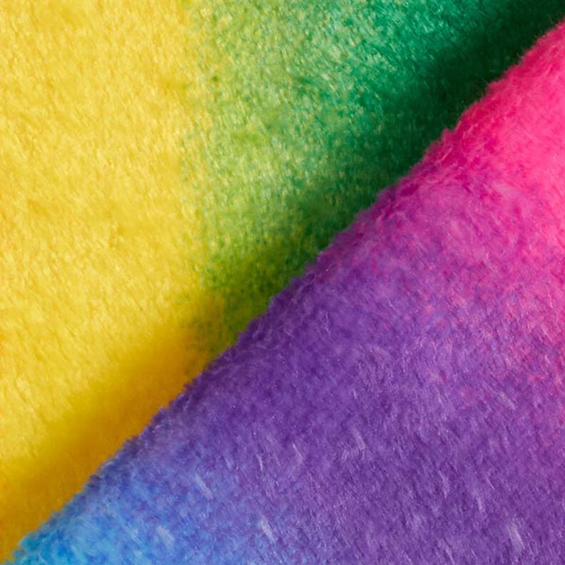 Faux fur, colourful rainbow,  image number 3