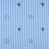 Cotton Blend Sequin embroidery on stripes | Poppy Fabrics – light blue/white,  thumbnail number 1
