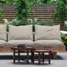 Outdoor Fabric Bouclé Look – light taupe,  thumbnail number 6